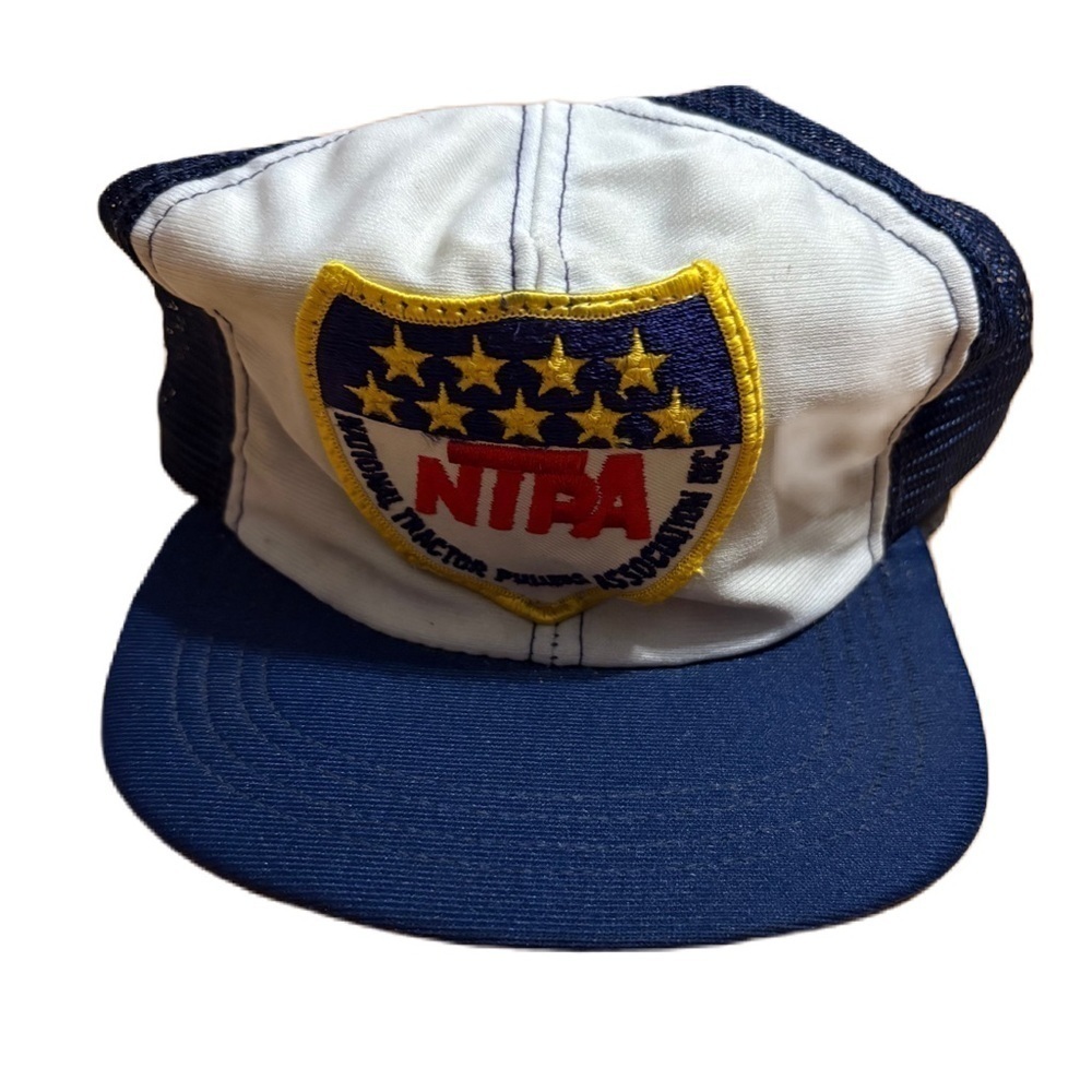 National Tractor Pullers Association Vintage Snapback Trucker Farm Hat USA Patch